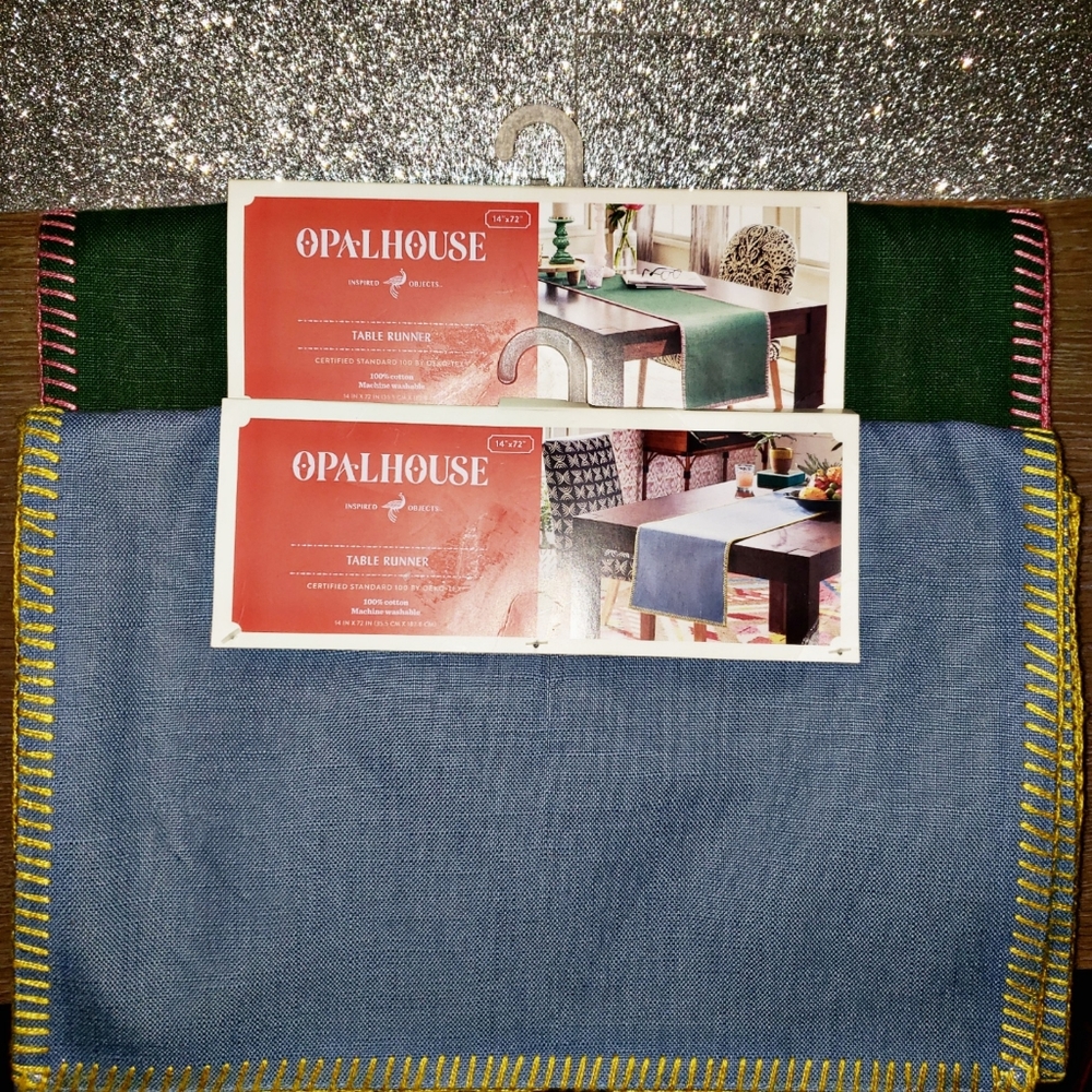 Opalhouse reversible table runner 14x72 brand new